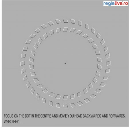 Misca-ti capul in fata si apoi in spate . Iluzie funny